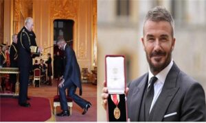 베컴, 英찰스 3세 기사 작위 수여